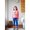 Objects Print Ribbed Cuff & Hem Hoodie, Punch - Sweatpants - 2