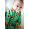Baby All-Over Kelly Fox Print Ribbed Neck & Cuff Sweatshirt, Green - Sweatshirts - 2
