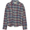 Woven Fabric Button Down Shirt, Multi Plaid - Shirts - 1 - thumbnail