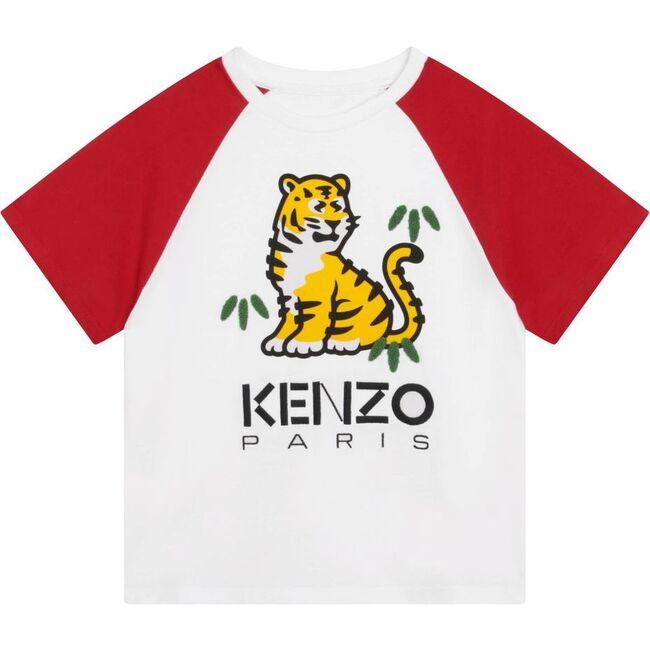 Tiger Logo Graphic T-Shirt, White