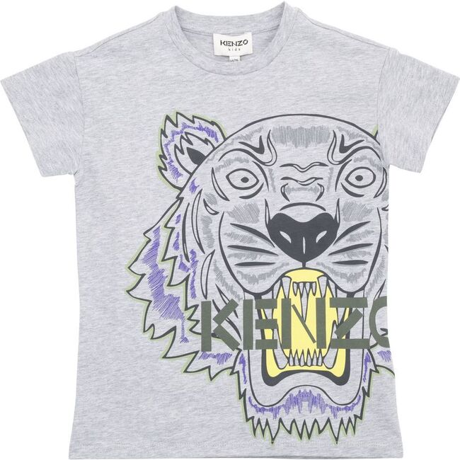 Tiger Logo T-Shirt, Grey