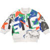 Logo Zip-Up Sweatshirt, Grey - Sweatshirts - 1 - thumbnail
