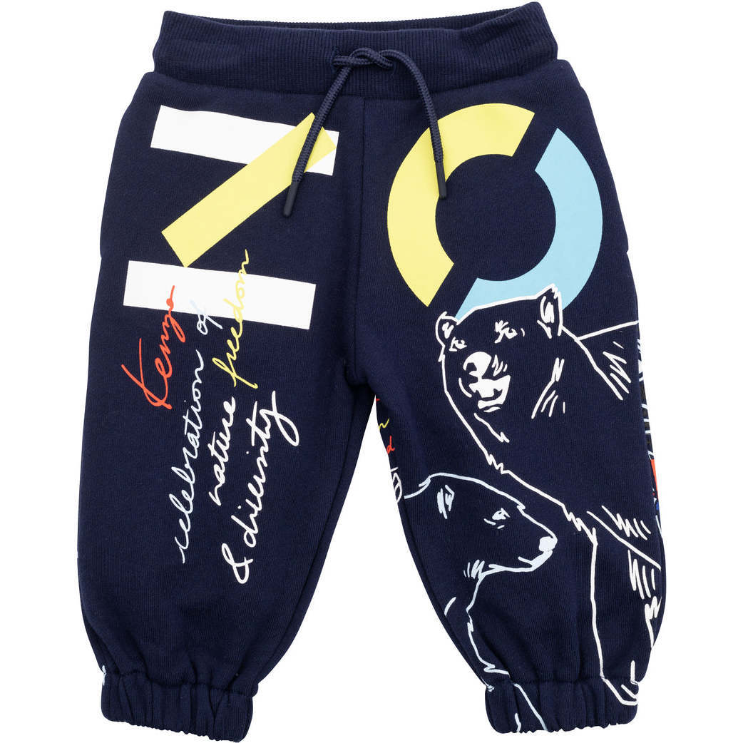 Logo Joggers, Navy - Sweatpants - 1