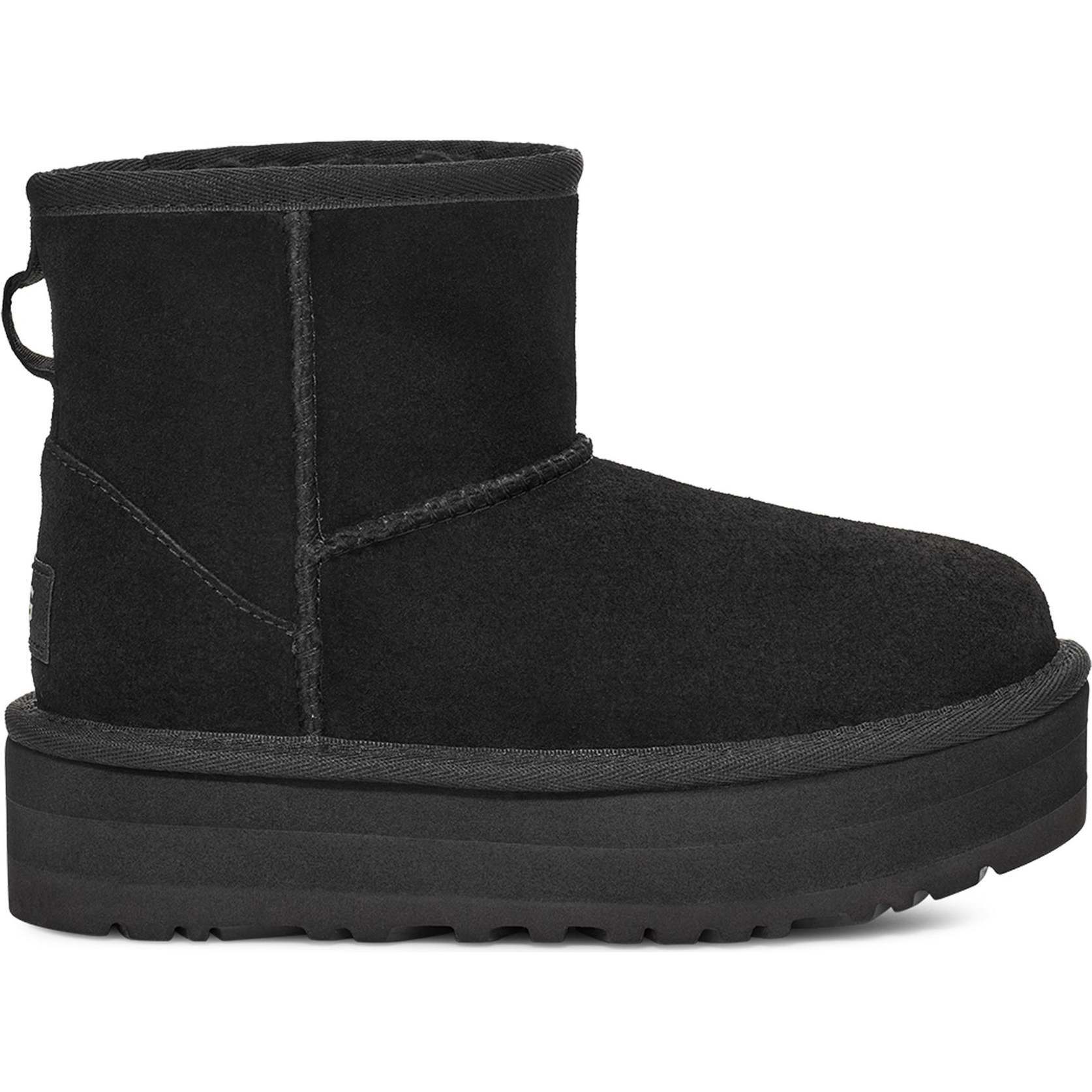Classic Mini Platform Boots, Black - Boots - 1