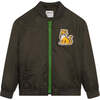 Logo Hooded Jacket, Green - Jackets - 3