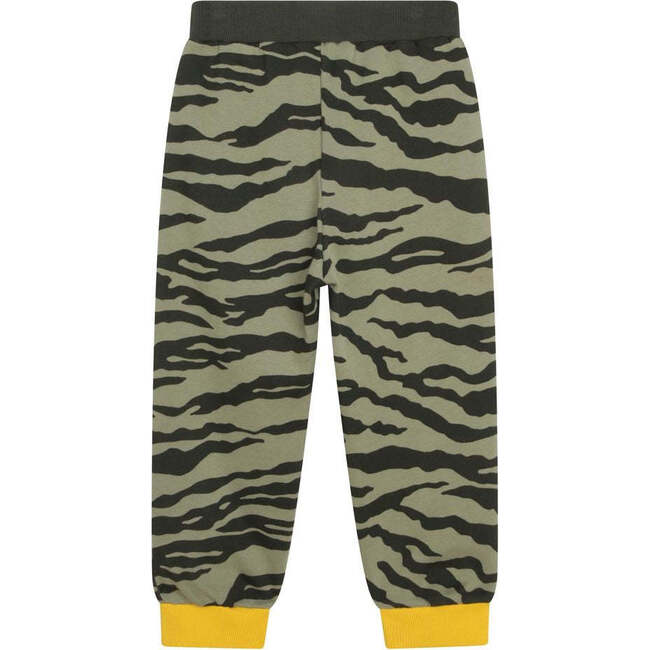 Tiger Stripe Sweatpants, Green - Sweatpants - 3