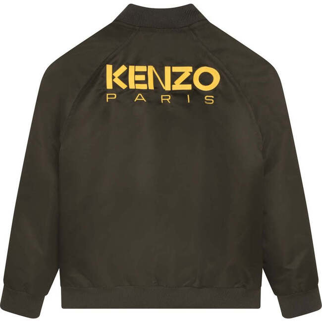 Logo Hooded Jacket, Green - Jackets - 5