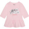 Baby Animal Graphic Dress, Pink - Dresses - 1 - thumbnail