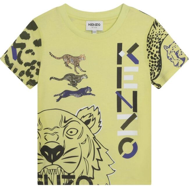 Cheetah Print T-Shirt, Yellow