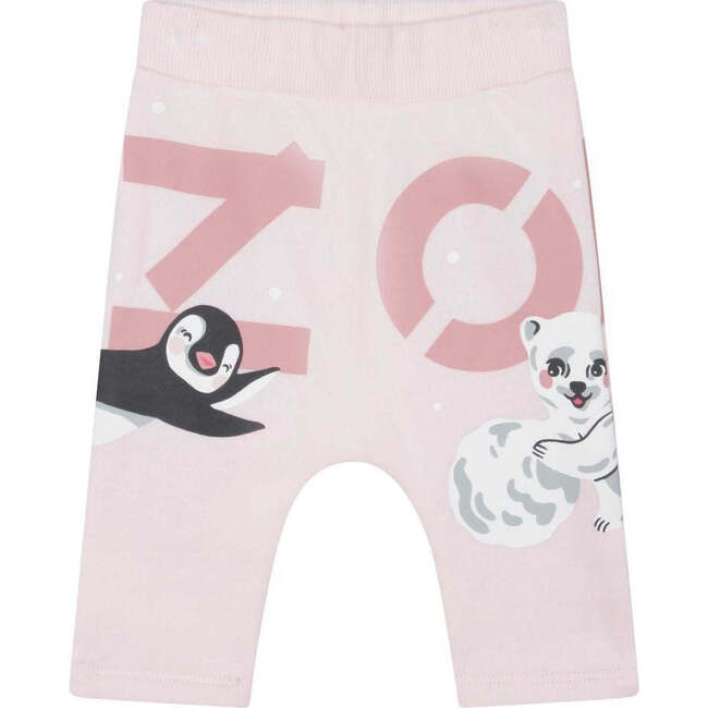 Baby Animal Logo Tracksuit, Pink - Mixed Apparel Set - 3