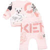 Baby Animal Logo Tracksuit, Pink - Mixed Apparel Set - 4