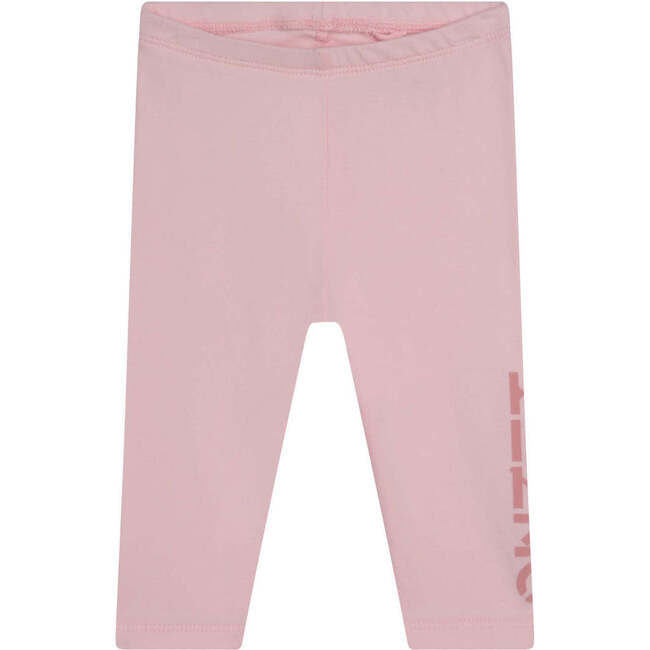 3pc Logo Graphic Dress Outfit, Pink - Mixed Apparel Set - 4