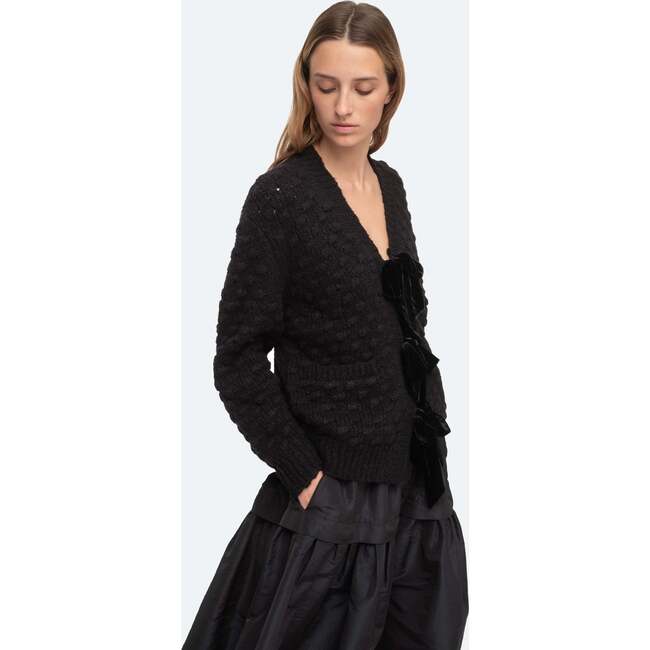 Women's Teresa L/S Cardigan, Black - Sweaters - 5