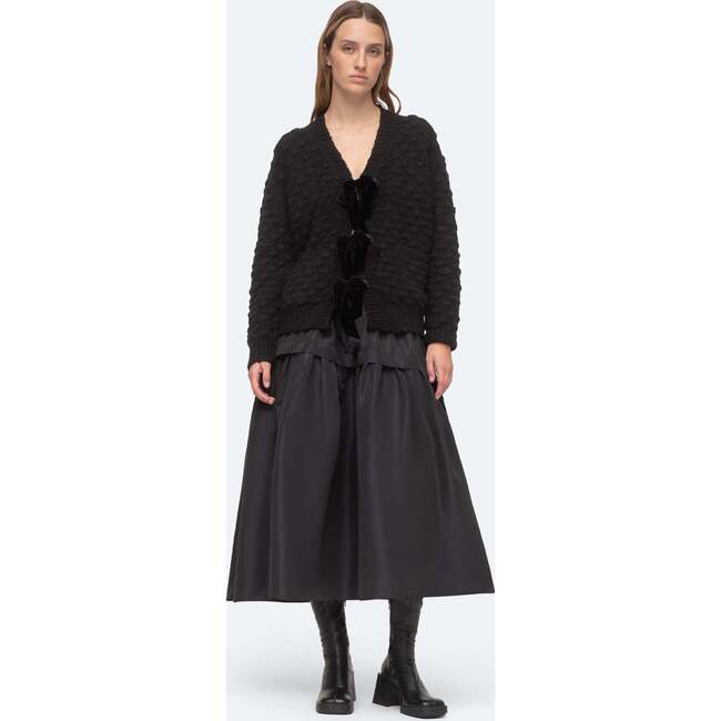 Women's Teresa L/S Cardigan, Black - Sweaters - 6