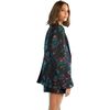 Women's Jacquard Oversized Blazer, Black & Multicolors - Blazers & Sport Coats - 2