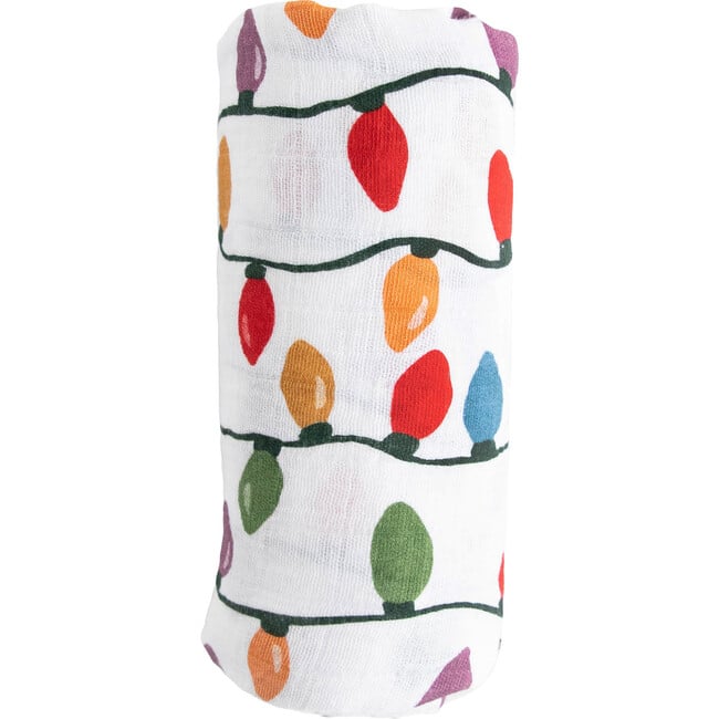 Cotton Muslin Single Swaddle, Christmas Bulbs - Swaddles - 2