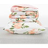 Toddler Cotton Muslin 3-Piece Bedding Set, Watercolor Roses - Duvet Sets - 7