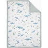 Toddler Cotton Muslin Comforter, Whales - Duvet Sets - 1 - thumbnail