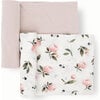 Stretch Knit Swaddle Blanket, Watercolor Floret (Pack Of 2) - Swaddles - 1 - thumbnail