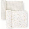 Stretch Knit Swaddle Blanket, Micro Rainbows (Pack Of 2) - Swaddles - 1 - thumbnail