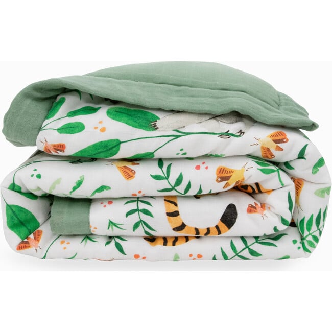 Toddler Cotton Muslin Comforter, Jungle - Duvet Sets - 2