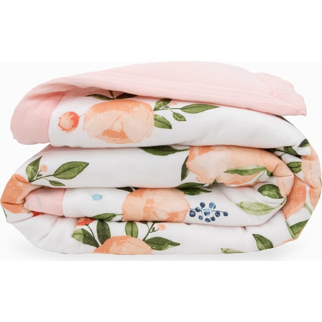 Toddler Cotton Muslin Comforter, Watercolor Roses - Duvet Sets - 2