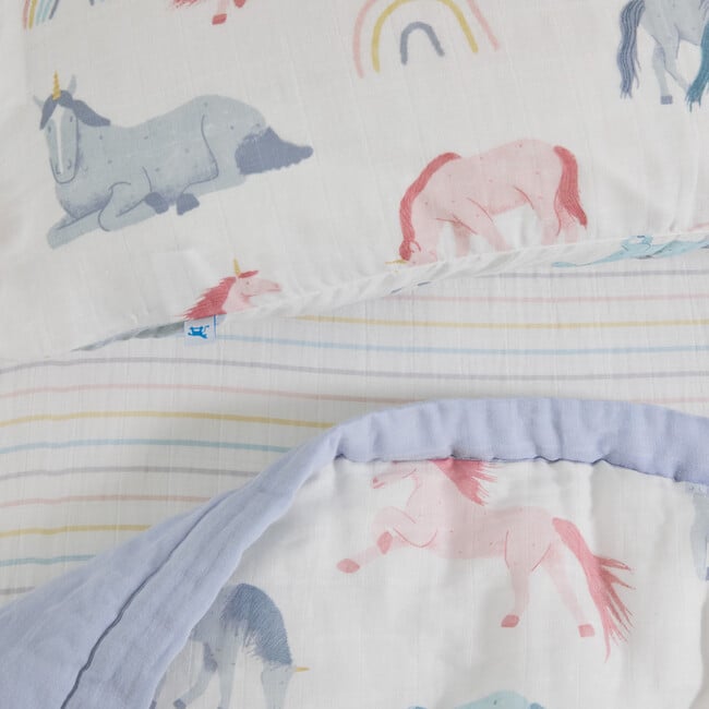 Toddler Cotton Muslin 3-Piece Bedding Set, Unicorns - Duvet Sets - 4