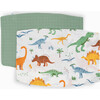 Cotton Muslin Pillowcase, Dino Names (Pack Of 2) - Sheets - 1 - thumbnail