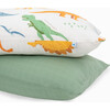 Cotton Muslin Pillowcase, Dino Names (Pack Of 2) - Sheets - 2