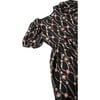 Infinity Floral Vine Puff Sleeve Woven Dress, Black - Dresses - 3