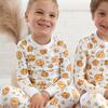 Candy Corn + Pumpkin Pajama Set, Orange - Pajamas - 2