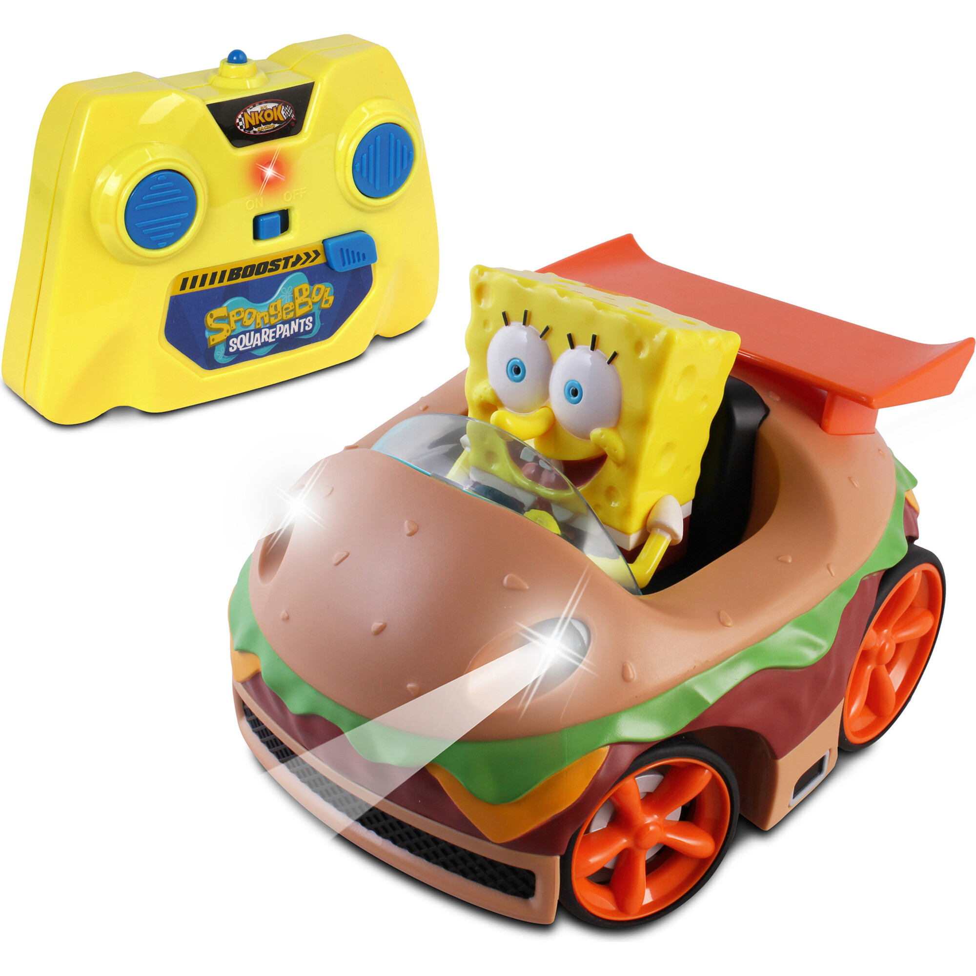 NKOK SpongeBob Squarepants R/C Krabby Patty with SpongeBob - Transportation - 1