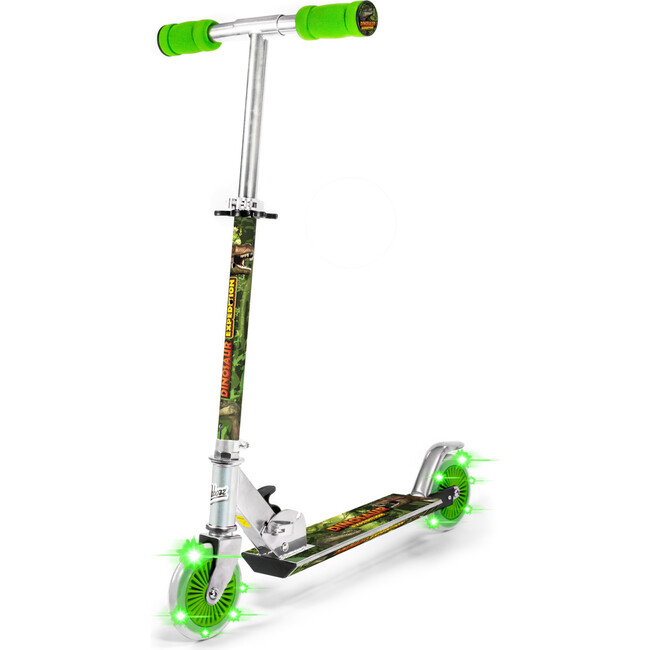 Ozbozz Dinosaur Scooter with 2 Light Up Wheels