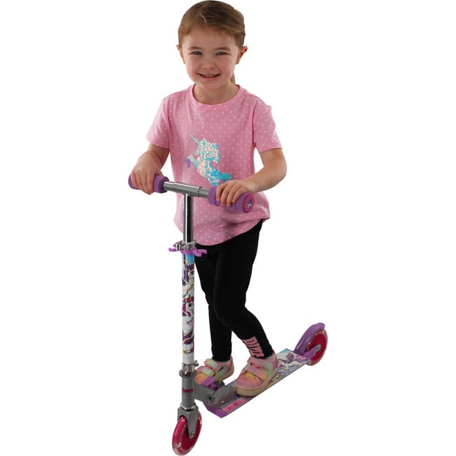 Ozbozz Unicorn Scooter with 2 Light UP Wheels - Scooters - 2