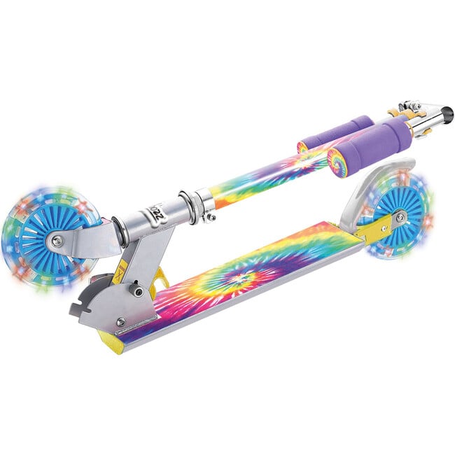 Ozbozz Tie Dye Foldalbe Scooter - Light UP Wheels - Scooters - 2