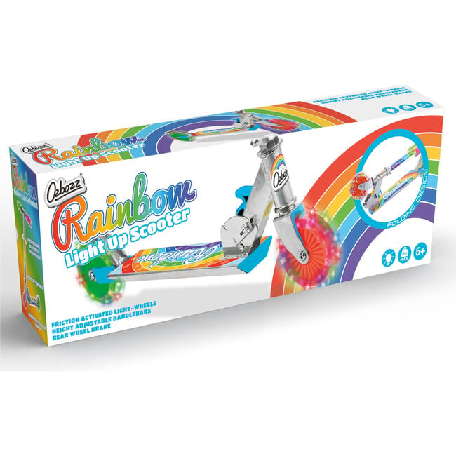 Ozbozz Rainbow Foldalbe Scooter - Light UP Wheels - Scooters - 3