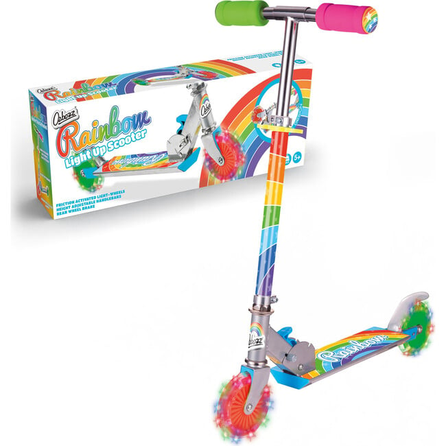 Ozbozz Rainbow Foldalbe Scooter - Light UP Wheels - Scooters - 4