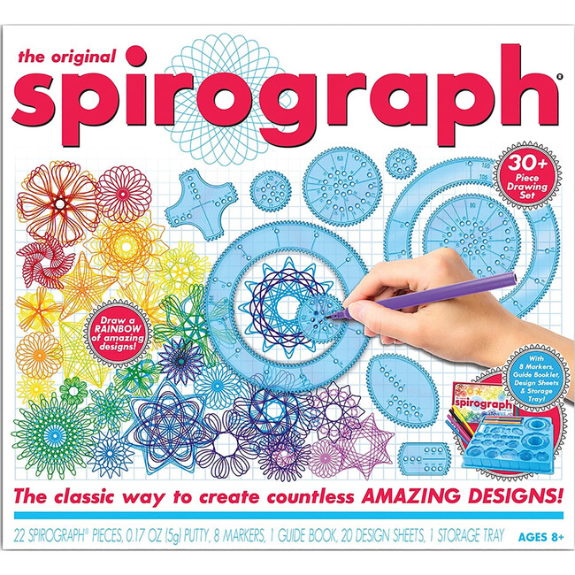 The Original Spirograph Drawing Kit w/ Markers & Guide Book for Kids