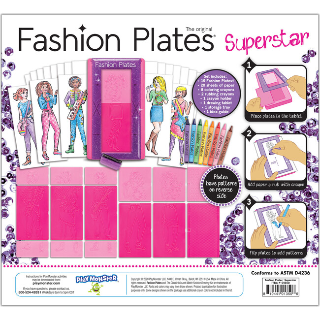 Fashion Plates Super Star Drawing Set for Kids - Activities - 2