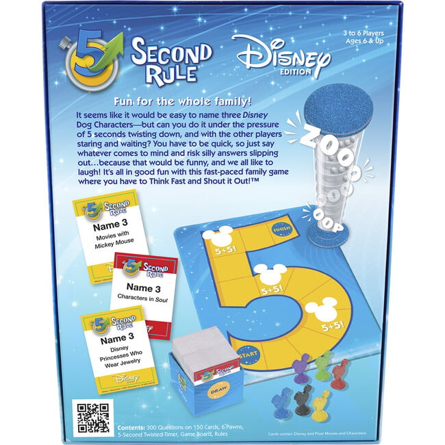 5 Second Rule Disney Edition Fun Family Game - Board Games - 4