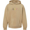 Dreams Washed Print Fleece Hoodie, Tan - Sweatshirts - 2