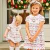 Wreath Girl Dress, White - Dresses - 4