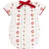 Poinsettia Girl Bubble, White - Onesies - 6