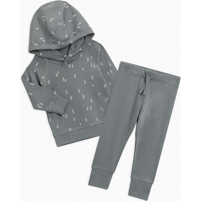 Organic Cotton Hoodie and Pant Set, Agave / Peak + Agave