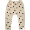 Hockey Skates Print Brooklyn Jogger Pant, Oat - Pants - 1 - thumbnail