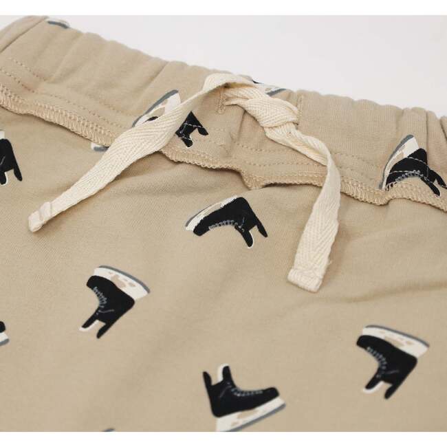 Hockey Skates Print Brooklyn Jogger Pant, Oat - Pants - 2
