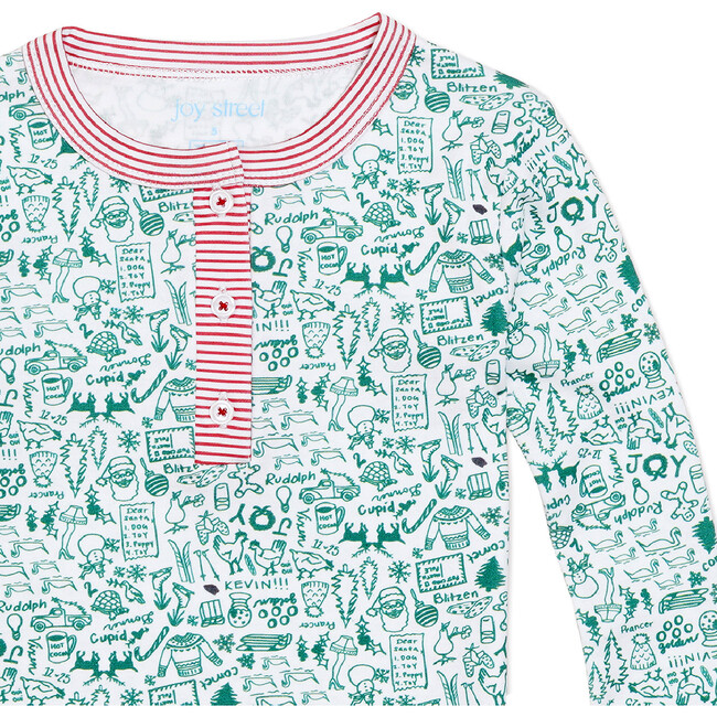 North Pole Two Piece Pajamas, Multi - Pajamas - 2