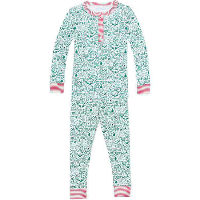 North Pole Two Piece Pajamas, Multi - Pajamas - 3