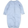 Organic Pima Sleep Gown, Blue - Nightgowns - 1 - thumbnail