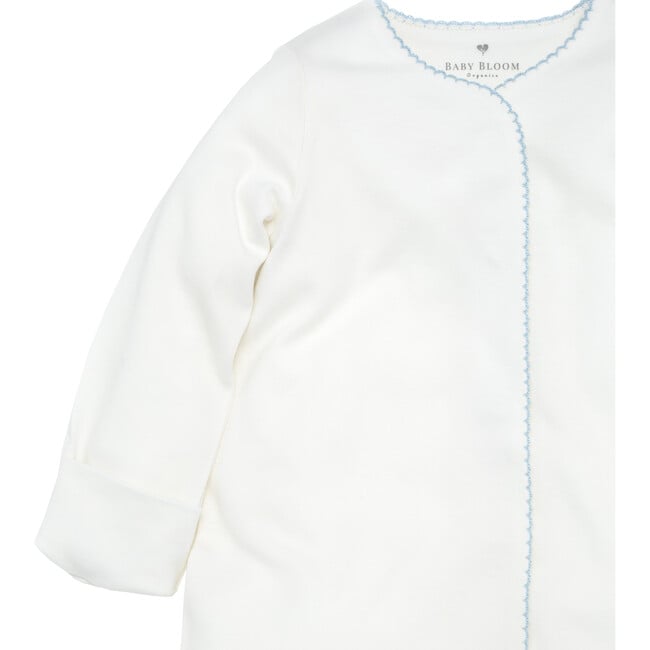 Organic Pima Sleep Gown, Baby Blue - Nightgowns - 2